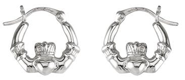 Claddagh Hoop Earrings - Small