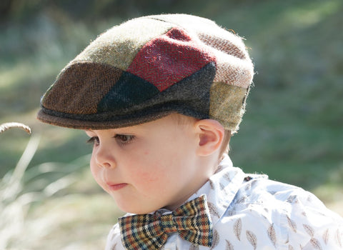 Child's Patchwork Tweed Flatcap