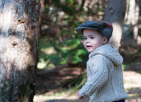 Childrens tweed flat cap outlet