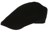Black Wool Touring Cap