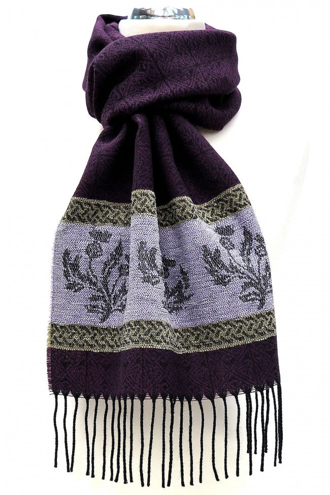 Thistle Scarf - Purple