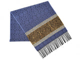 Celtic Border Scarf - Nordic Blue