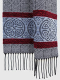 Celtic Border Scarf -Nordic Grey