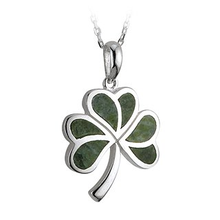 Connemara Marble Shamrock Pendant