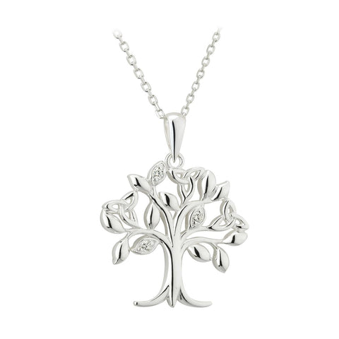 Tree of Life Crystal Set Pendant