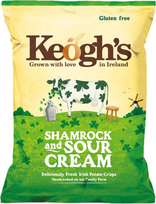 Keoghs Shamrock & Sour Creams Crisps