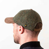 Donegal Tweed Baseball Cap - Green Salt & Pepper